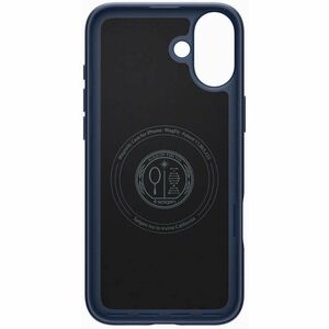 Spigen Thin Fit Case for Apple iPhone 16 Smartphone - Navy Blue - Scratch Resistant, Shock Resistant, Drop Resistant - Pol