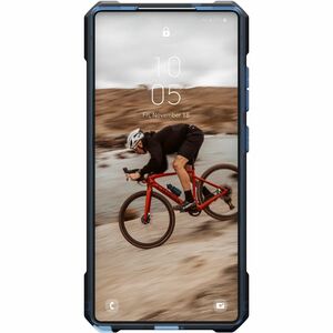Urban Armor Gear Essential Armor Rugged Case for Samsung Galaxy S25 Ultra Smartphone - Hex Pattern - Cloud Blue - Shock Ab