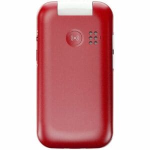 Doro 2821 17 MB Feature Phone - QVGA 320 x 240 - Mocor RTOS - 4G - Red, White - Flip - UNISOC T107 SoC - 1000 mAh Battery 