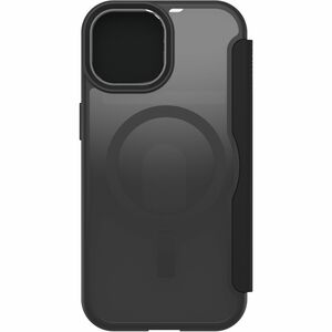 Sacoche de transport OtterBox React - Folio Style Apple iPhone 13, iPhone 14, iPhone 15 Smartphone - Black Crystal (Transp