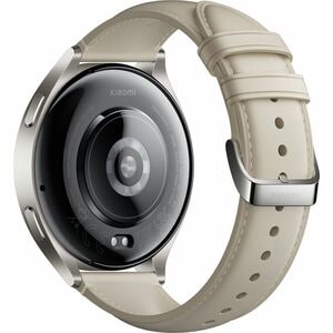 Xiaomi WATCH 2 Smart Watch - Titanium Grey Body Color - White Band Color - Aluminium Alloy Case Material - Leather Band Ma