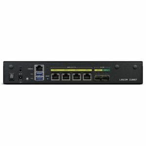 Lancom 2100EF Router - 4 Anschlüsse - 4 RJ-45 Port(s) - Management-Port - 2 SFP+ Steckplätze - 10 Gigabit Ethernet - IEEE 