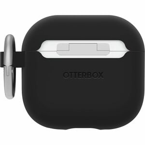 OtterBox Carrying Case Apple AirPods - Black Crystal - Polycarbonate, Synthetic Rubber Body - 4.9 mm Height x 62.1 mm Widt
