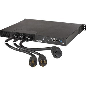 Eaton ATS Rack PDU 1U 208-240V 24A 5.76 kW max Hardwired Single-Phase PDU - 2 x Network (RJ-45) Port(s)