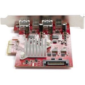 4-Port USB PCIe Card - 10Gbps 2x USB-C and 2x USB-A Ports