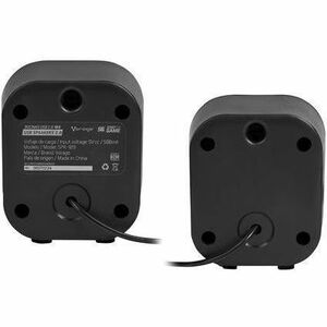 Game Factor SPK-109 2.0 Pórtatil Sistema de Altavoces - 4W RMS - Negro - 60Hz a 20kHz - Batería Recargable - USB - 1