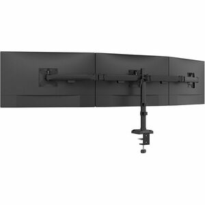 Neomounts Mounting Arm for Monitor - Black - Height Adjustable - 3 Display(s) Supported - 25.4 cm to 68.6 cm (27") Screen 