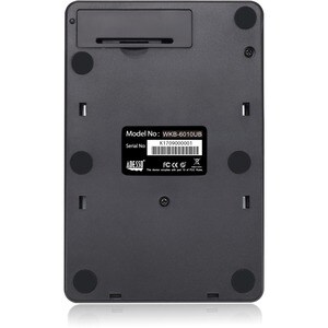 Adesso WKB-6010UB Keypad - Wireless Connectivity - USB Interface - English (US) - Black - Membrane Keyswitch - RF - 9.14 m
