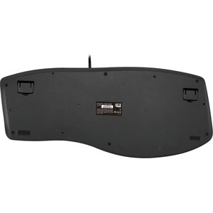 Adesso Tru-Form 160 Rugged Keyboard - Cable Connectivity - USB Interface - Scroll Wheel - English (US) - Black - Membrane 