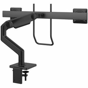 Brazo para monitor M8.1 con barra cruzada y mango, estilo de brazo Angled Link/Dynamic Link. Acomoda dos monitores de hast