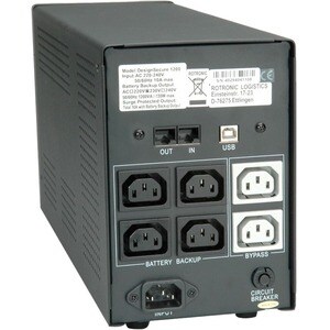 Roline DesignSecure Line-interactive UPS - 2 kVA/1.20 kW - 2 Minute Stand-by - 230 V AC Input - 230 V AC Output - 6 x IEC 