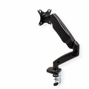 Value Mounting Arm for LCD Monitor - Black - Height Adjustable - 1 Display(s) Supported - 6.50 kg Load Capacity - 75 x 75,