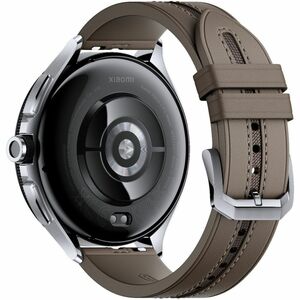 WATCH 2 PRO-BT CASE-STRAP SILVER CASE-BROWN LEATHER STRAP