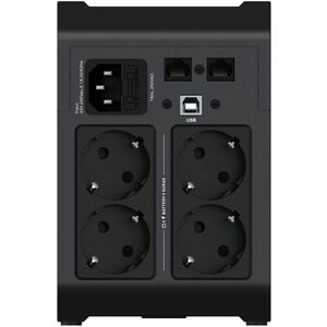 Vertiv PowerUPS 200 Essential PSA6E-1000IT-SCH, 1000VA/525W, AVR, User-Replaceable Batteries, Battery Backup, 4 Schuko Out