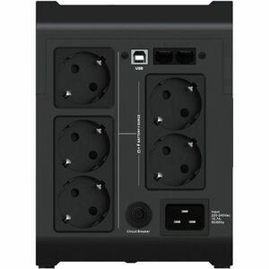 Vertiv PowerUPS 200 Essential PSA6E-2200IT-SCH, 2200VA/1225W, AVR, User-Replaceable Batteries, Battery Backup, 5 Schuko Ou