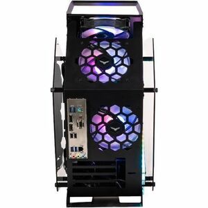 Naceb Olympian Gabinete para computadora gamer - ITX, Micro ATX, Mini ITX Placa base admitida - Media torre - Vidrio templ
