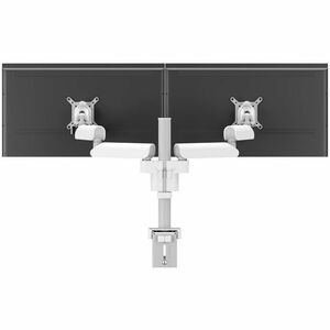 Vogel's MOMO 2237 Mounting Arm for Monitor, Display Screen - White - Height Adjustable - 2 Display(s) Supported - 25.4 cm 