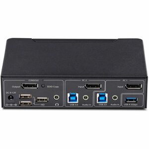 StarTech.com P2AD122-KVM-SWITCH. Tastatur Porttyp: USB, Maus Porttyp: USB, Video Porttyp: DisplayPort. HD type: 4K Ultra H