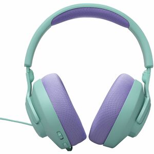 JBL Quantum 100M2 Wired On-ear, Over-the-head, Over-the-ear Stereo Gaming Headset - Cyan - Binaural - Ear-cup - 32 Ohm - 2