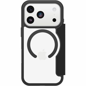 OtterBox React Carrying Case (Folio) Apple iPhone 17 Pro Smartphone - Black Crystal (Clear/Black) - Drop Resistant, Scrape