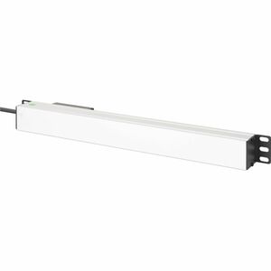Digitus Aluminium Steckdosenleiste, 7-fach mit Leitungsschutzschalter. Rack-Kapazität: 1U, Montage: Horizontal/Vertikal, G