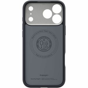 Spigen Nano Pop Case for Apple iPhone 17 Pro Smartphone - Textured Grip, Dotted Pattern - Black Sesame - Lint Resistant, D