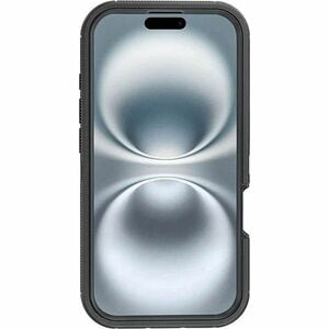 Strike Rugged Case for Apple iPhone 16 Smartphone - Rubberised Textured Design - Black - 1 - Dust Resistant, Debris Resist