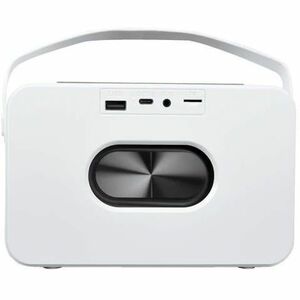 MasterChoice Pórtatil Bluetooth Sistema de Altavoces - 8W RMS - Blanco - Batería Recargable - HDMI - 1