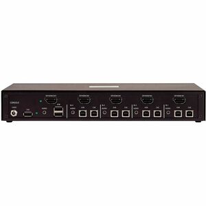 StarTech.com Analog KVM Switchbox - TAA Compliant - 4 Computer(s) - 4K - 3840 x 2160 - 11 x USB - USB 2.0 - 5 x HDMI - 5 x