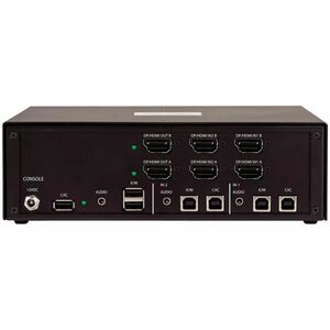 StarTech.com Analog KVM Switchbox - TAA Compliant - 2 Computer(s) - 4K - 3840 x 2160 - 7 x USB - USB 2.0 - 6 x HDMI - 6 x 