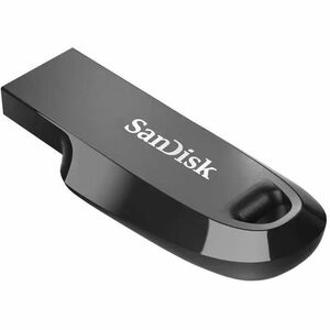 SanDisk Ultra Curve SDCZ550-064G-I35 64 GB USB 3.2 (Gen 1), USB 3.0, USB 2.0 Flash Drive - Black - 100 MB/s Read Speed - 5