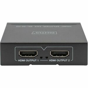 Digitus Signalverteiler - Metall - Schwarz - 1 x HDMI Ein - 2 x HDMI Aus