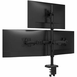 Neomounts NERO Mounting Arm for Monitor, Display - Black - Height Adjustable - 3 Display(s) Supported - 25.4 cm to 81.3 cm