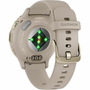 Garmin Venu 3S Smart Watch - Round Case Shape - 41 mm Case Height - 41 mm Case Width - Soft Gold Stainless Steel Body Colo