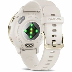 Garmin Venu 3S Smart Watch - Round Case Shape - 41 mm Case Height - 41 mm Case Width - Soft Gold Stainless Steel Body Colo