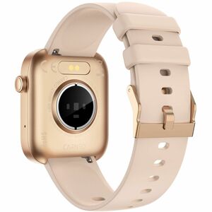 Carneo Zenith HR+ Smart Watch - Gold, Rose Gold Body Color - Tempered Glass Body Material - Pedometer - Phone, Text Messag
