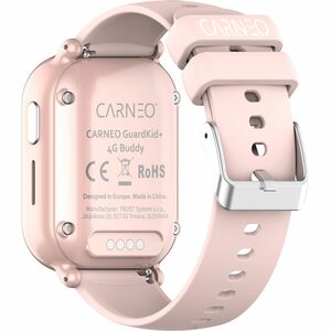Carneo Smart Watch - 14 mm Case Thickness - Children - Pink Body Color - Wireless LAN - 4G - LTE - Pedometer, Gyro Sensor 
