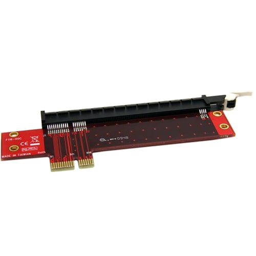 StarTech.com PCI Express X1 to X16 LP Slot Extension Adapter - Connect a low profile x16 PCI Express Card to an x1 slot