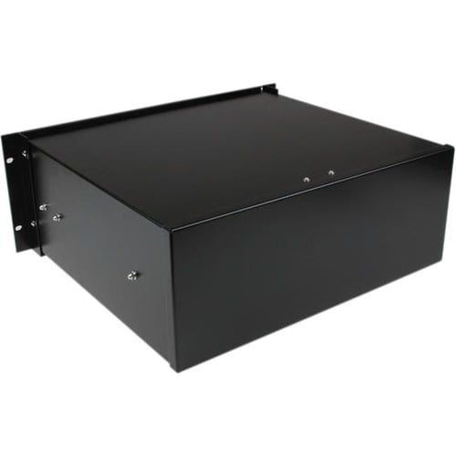 StarTech.com Schwarze 4 HE Schublade aus Stahl für 19 Zoll Racks und Schränke - Schwarze 4 HE-Schublade zur Rack-Aufbewahr