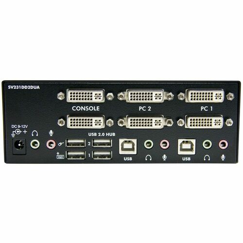 2 PORT DUAL DVI USB KVM SWITCH IN