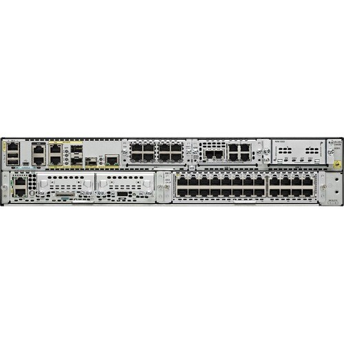 Cisco 4000 4351 Router - Refurbished - 3 Ports - Management Port - 10.0 - Gigabit Ethernet - 1U - Rack-mountable, Wall Mou