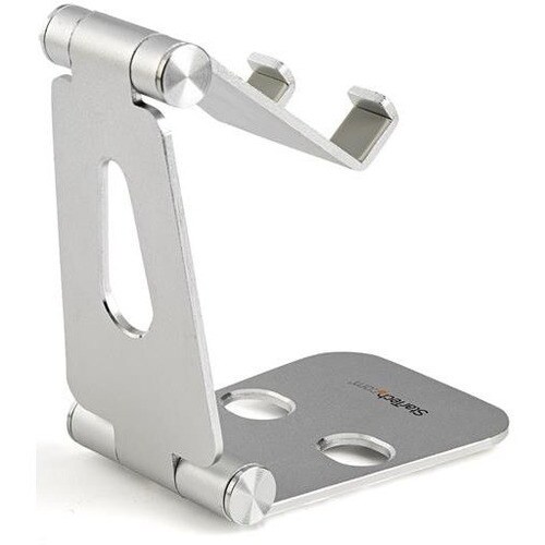 StarTech.com Phone and Tablet Stand - Foldable Universal Mobile Device Holder - Smartphones/Tablets - Adjustable Cell Phon