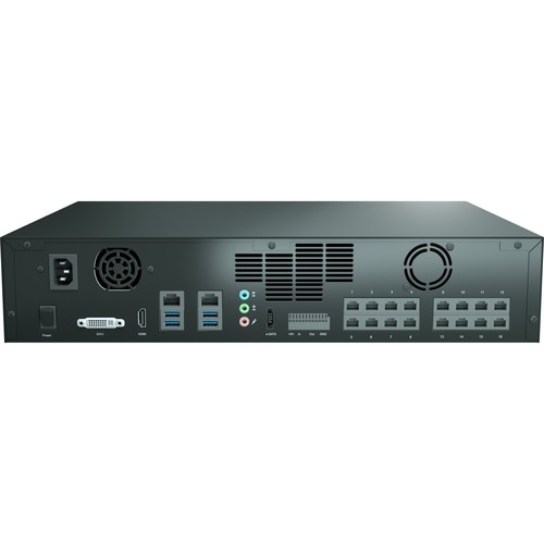 Milestone Systems Husky M20 16 Channel Wired Video Surveillance Station 4 TB HDD - Network Video Recorder - HDMI - DVI