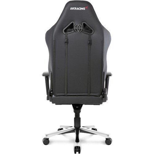 AKRacing Masters Series Max Gaming Chair - For Gaming - Metal, PU Leather, Foam, Aluminum - Black