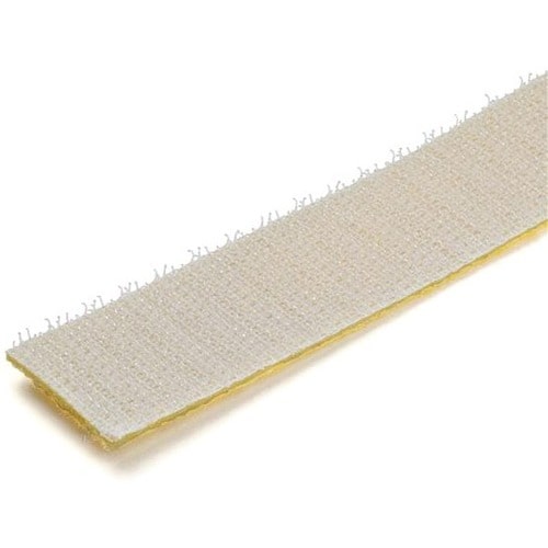 StarTech.com Kabelbinder - Gelb - 1 Stück Paket - Kabelverbindungsstrip - 7,6 m Länge - Stoff