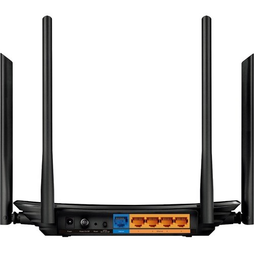 Router wireless TP-Link Archer A6 - Wi-Fi 5 - IEEE 802.11ac - Ethernet - 2,40 GHz ISM band - 5 GHz Banda UNII - 5 x Antenn