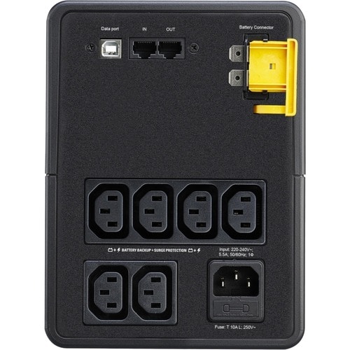 UPS line-interactive APC by Schneider Electric Back-UPS - 1,60 kVA/900 W - Tower - AVR - 8 Ora Ricarica - 36 Secondo Stand