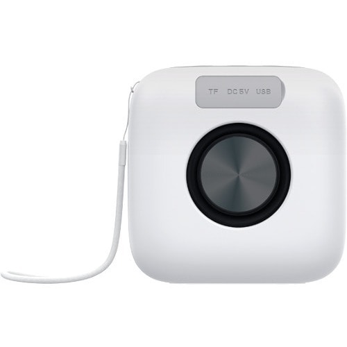 Veho MZ-4 Portable Bluetooth Speaker System - 5 W RMS - White - 100 Hz to 16 kHz - Battery Rechargeable - USB