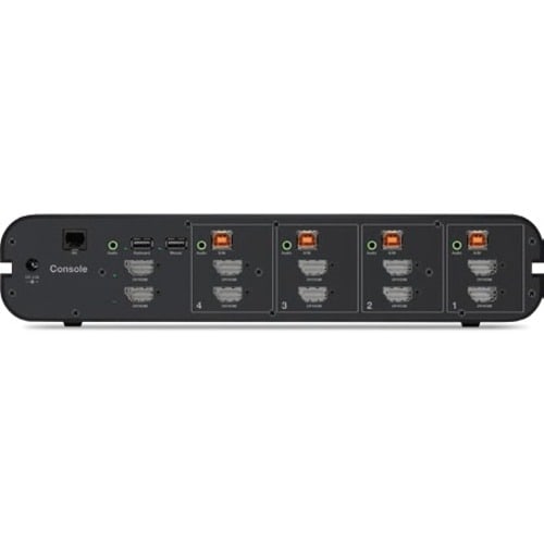 Belkin Secure F1DN204KVM-UNN4 KVM Switchbox - TAA Compliant - 4 Computer(s) - 1 Local User(s) - 3840 x 2160 - 4 x PS/2 Por