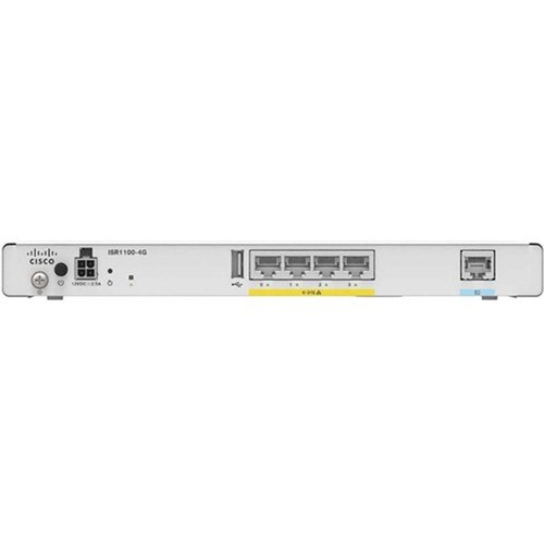 Cisco ISR1100X-4G 1 SIM Cellular Wireless Integrated Services Router - 4G - 2 x Antenna - 3 x Network Port - 1 x Broadband